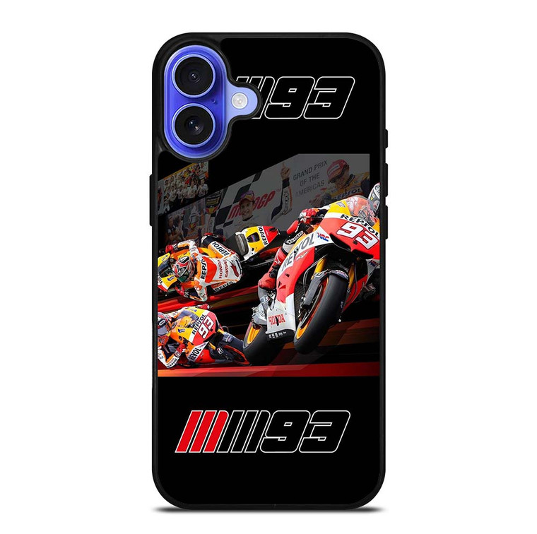 MARC MARQUEZ 93 MOTO GP iPhone 16 Plus Case Cover
