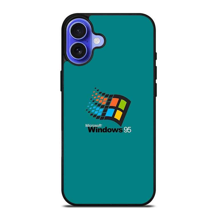MICROSOFT WINDOWS 95 RETRO LOGO iPhone 16 Plus Case Cover