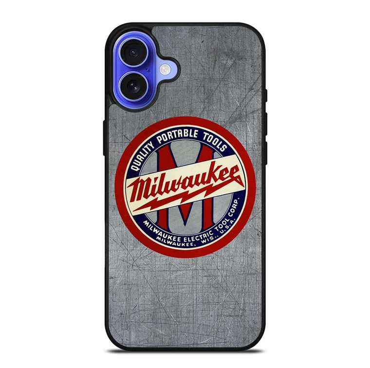 MILWAUKEE PORTABLE TOOL LOGO METAL ICON iPhone 16 Plus Case Cover