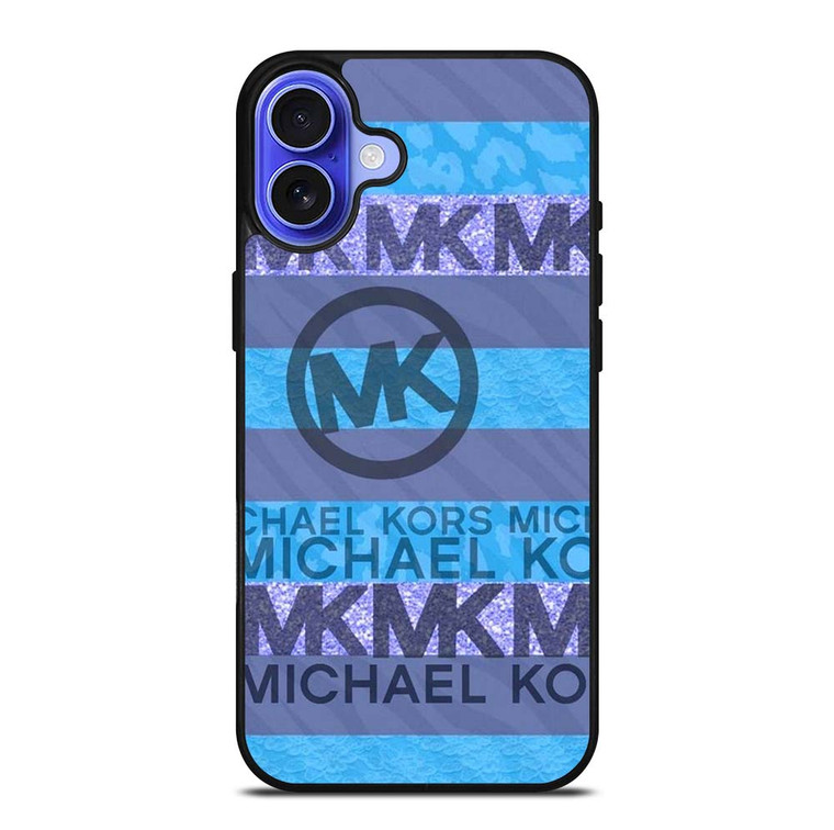 MK MICHAEL KORS LOGO BLUE ICON iPhone 16 Plus Case Cover