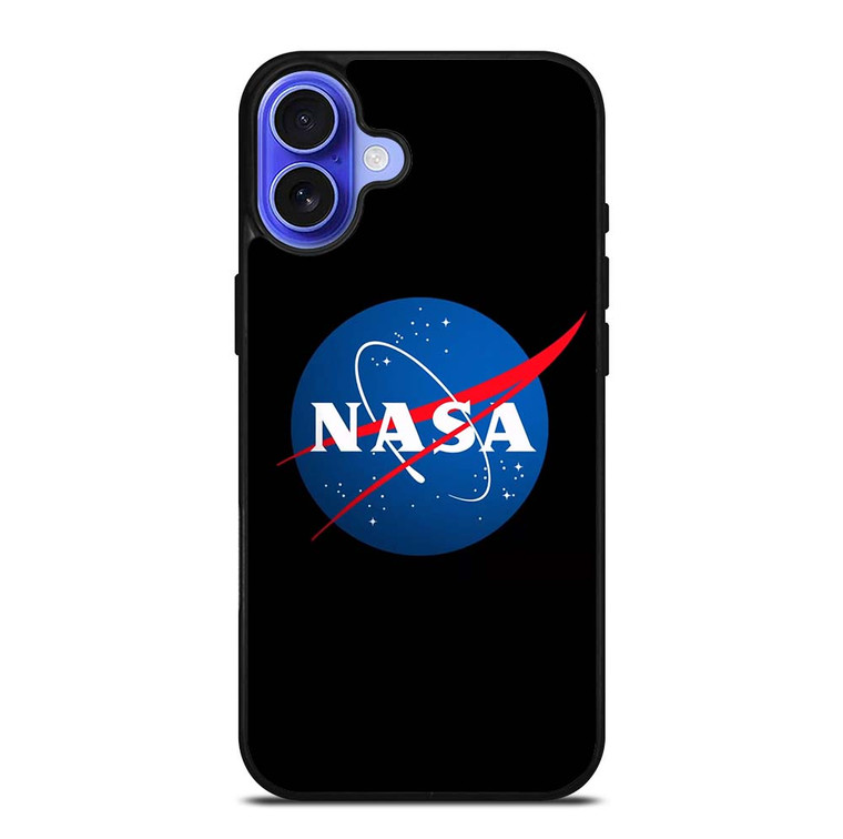 NASA LOGO BLACK iPhone 16 Plus Case Cover