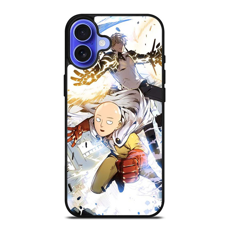 ONE PUNCH MAN SAITAMA AND GENOS iPhone 16 Plus Case Cover