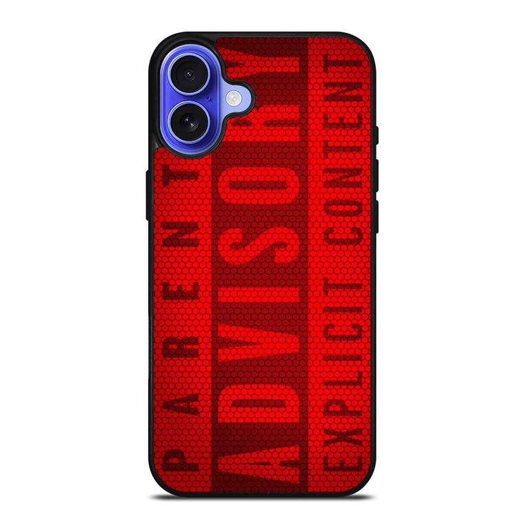 PARENTAL ADVISORY EXPLICIT CONTENT CARBON iPhone 16 Plus Case Cover
