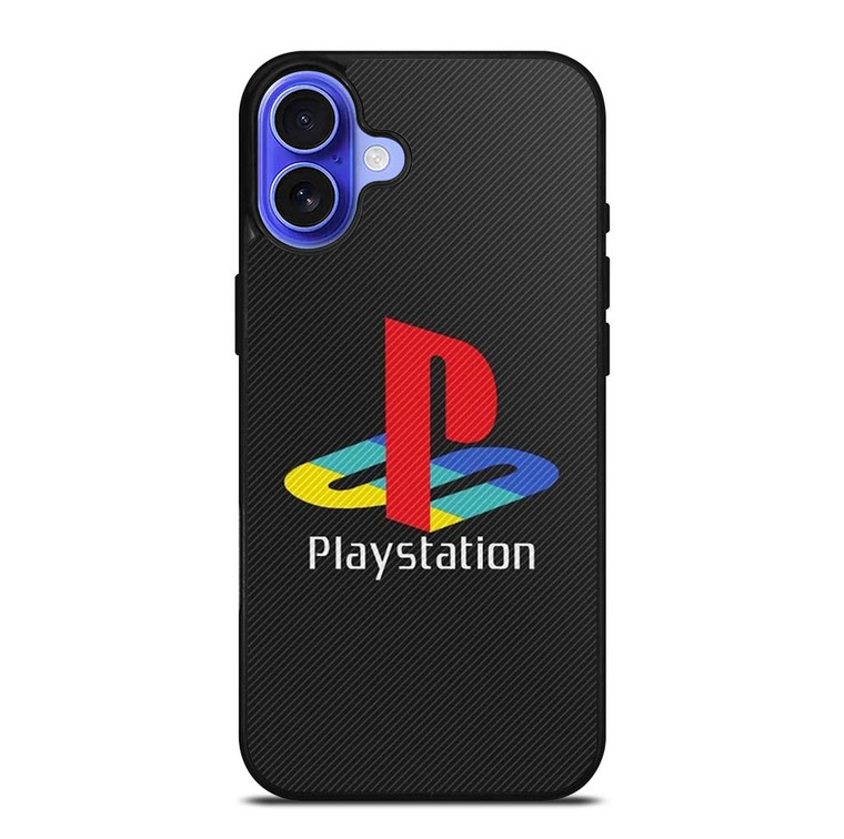 PLAYSTATION PS CARBON iPhone 16 Plus Case Cover