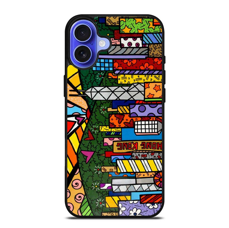 ROMERO BRITTO CITY iPhone 16 Plus Case Cover