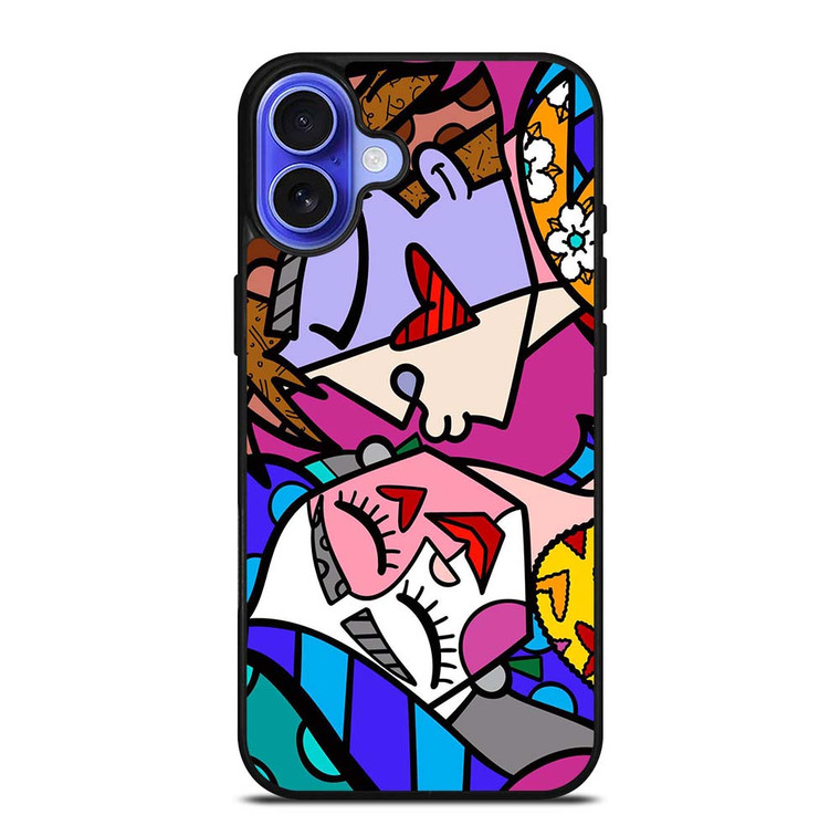 ROMERO BRITTO LOVE KISS iPhone 16 Plus Case Cover