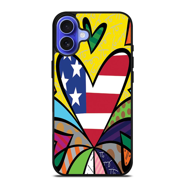 ROMERO BRITTO LOVE NEW 2 iPhone 16 Plus Case Cover