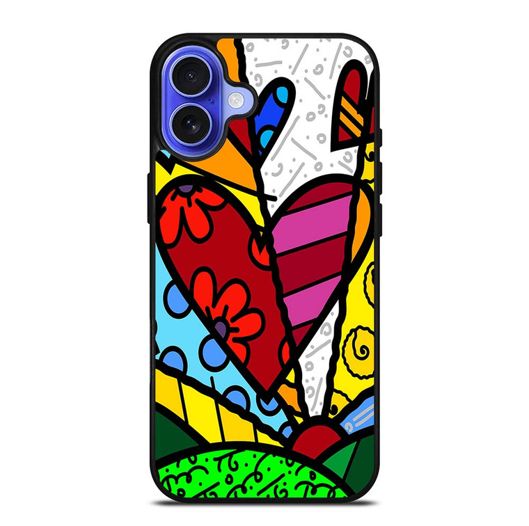 ROMERO BRITTO LOVE iPhone 16 Plus Case Cover