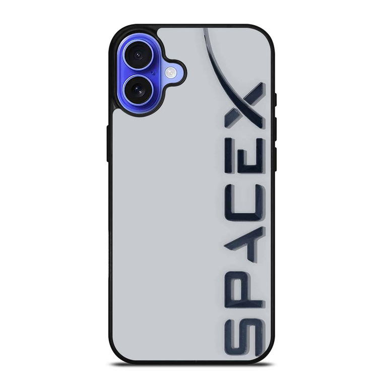 SPACE X LOGO GREY iPhone 16 Plus Case Cover