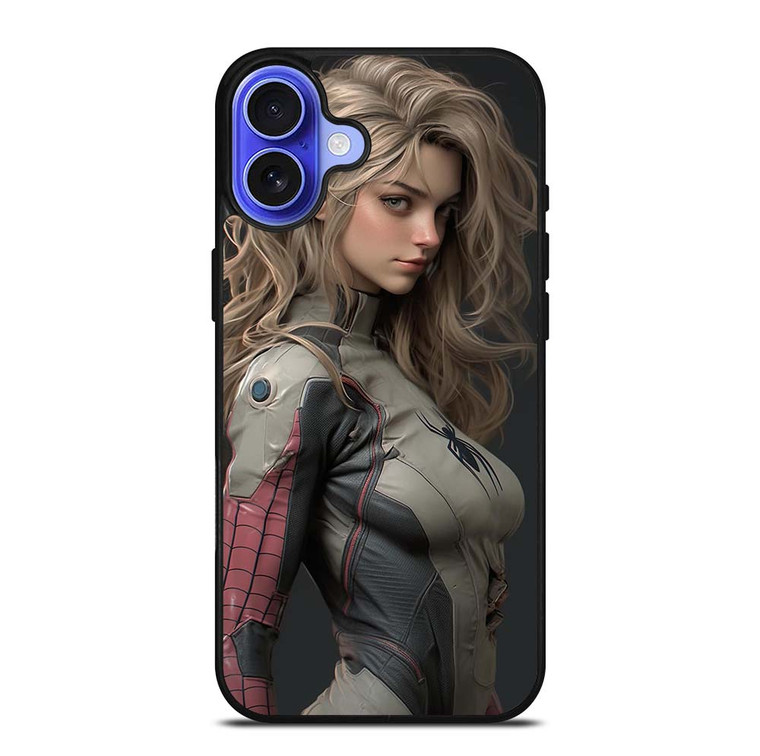 SPIDER GIRL MARVEL COMICS CARTOON SEXY iPhone 16 Plus Case Cover