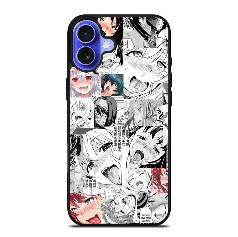 AHEGAO ANIME COMIC iPhone 16 Case Cover