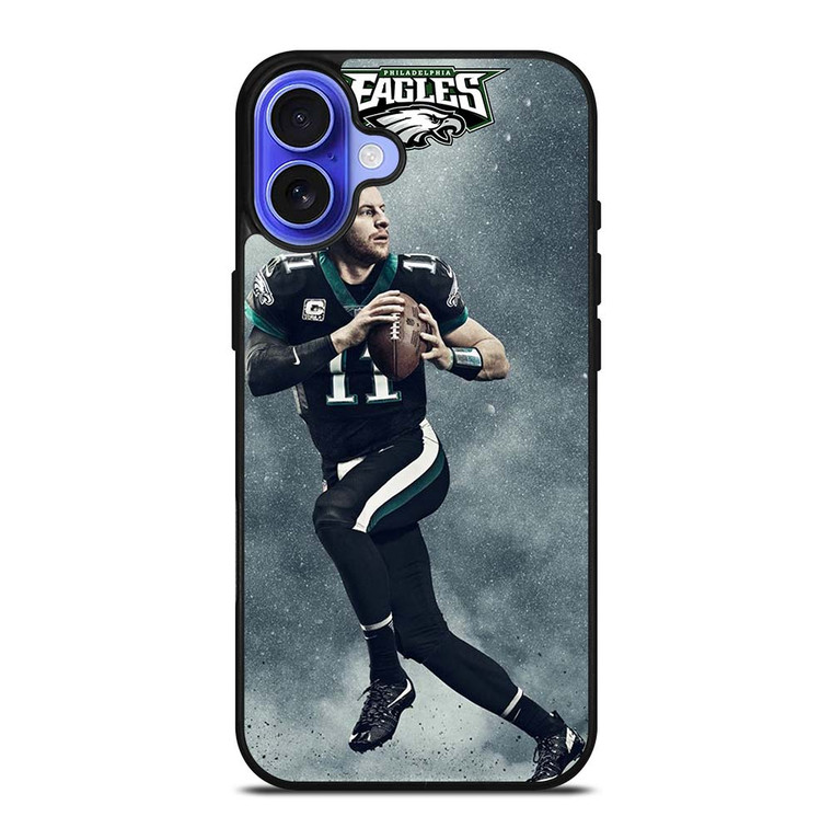 CARSON WENTZ PHILADELPHIA EAGLES iPhone 16 Case Cover