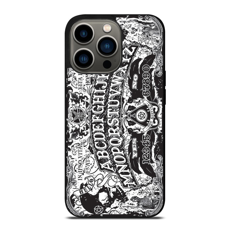 OUIJA BOARD BLACK AND WHITE iPhone 13 Pro Case Cover