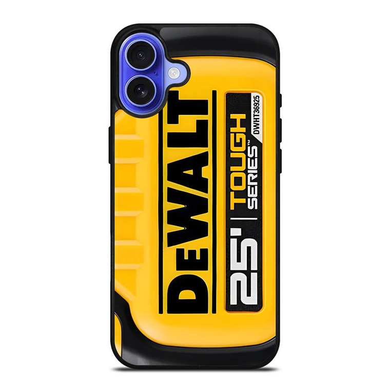 DEWALT TOOL LOGO TAPE MEASURE iPhone 16 Case Cover