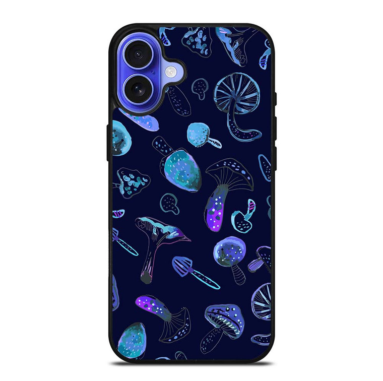 FANTASIA BLUE MUSHROOM iPhone 16 Case Cover