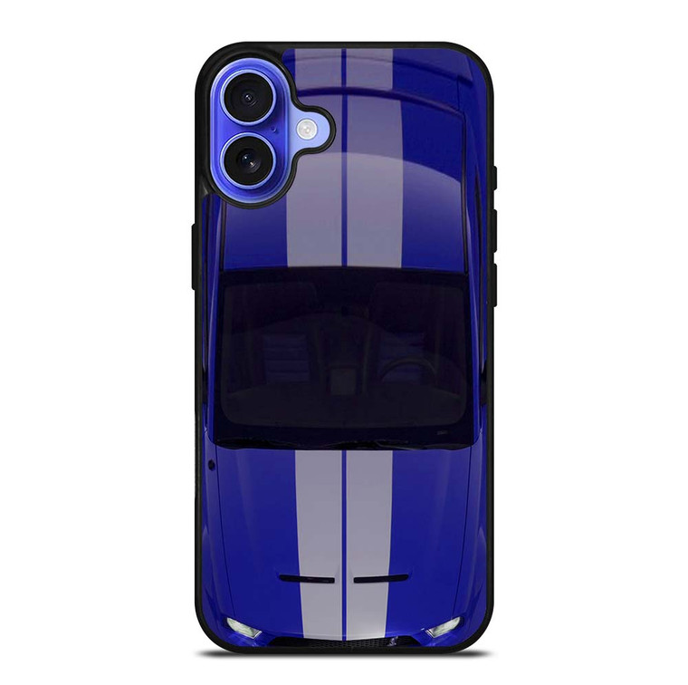 FORD MUSTANG SHELBY BLUE iPhone 16 Case Cover