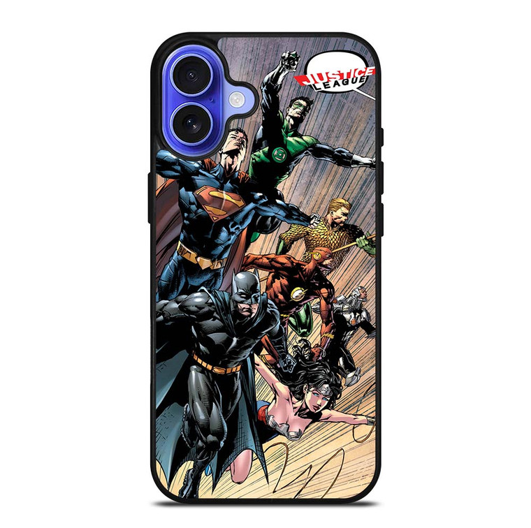JUSTICE LEAGUE DC SUPERHEROES iPhone 16 Case Cover