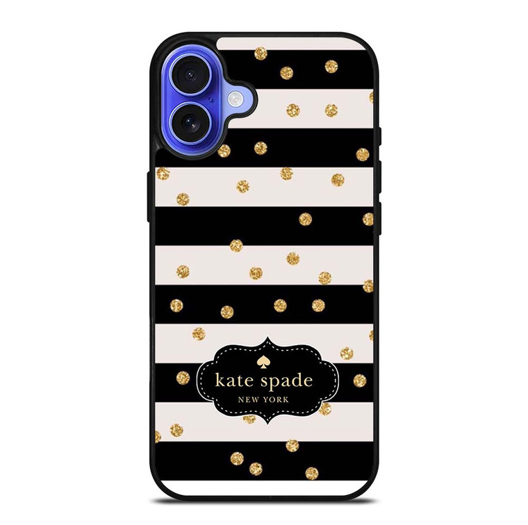 KATE SPADE NEW YORK STRIP POLKADOTS iPhone 16 Case Cover