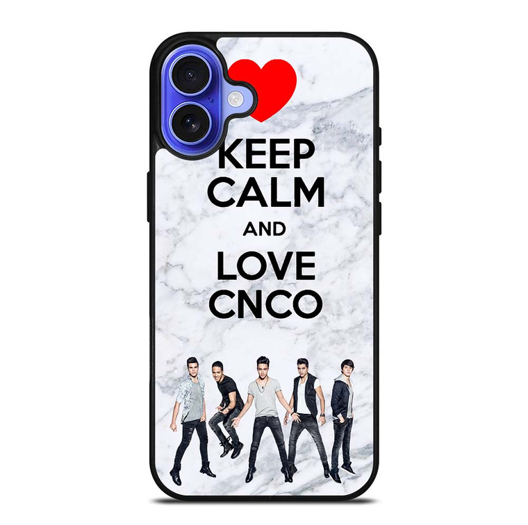 KEEP CALM AND LOVE CNCO MARBLE iPhone 16 Case Cover