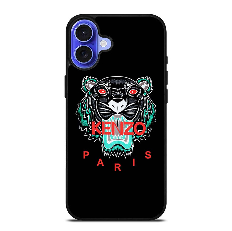 KENZO PARIS BLACK iPhone 16 Case Cover