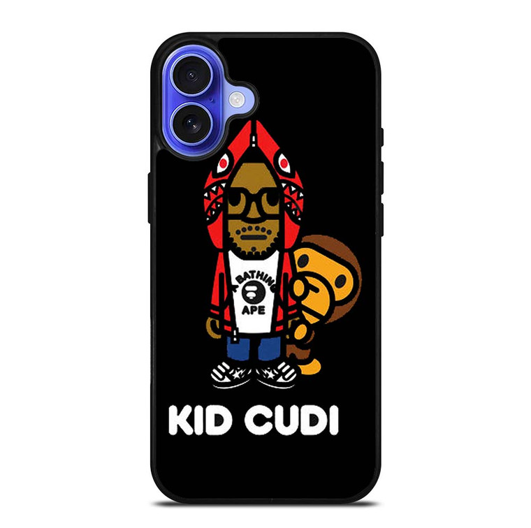 KID CUDI BAPE SHARK iPhone 16 Case Cover