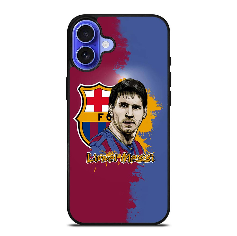 LIONEL MESSI BARCELONA ART iPhone 16 Case Cover
