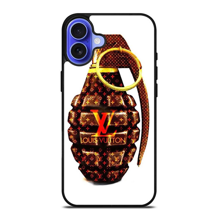 LOUIS VUITTON LV LOGO GOLDEN GRENADE iPhone 16 Case Cover