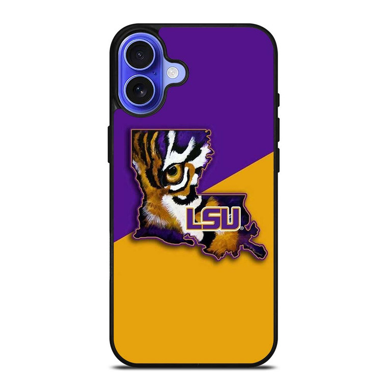 LSU TIGERS LOUISIANA STATE UNIVERSITY FOOTBALL ICON iPhone 16 Case Cover