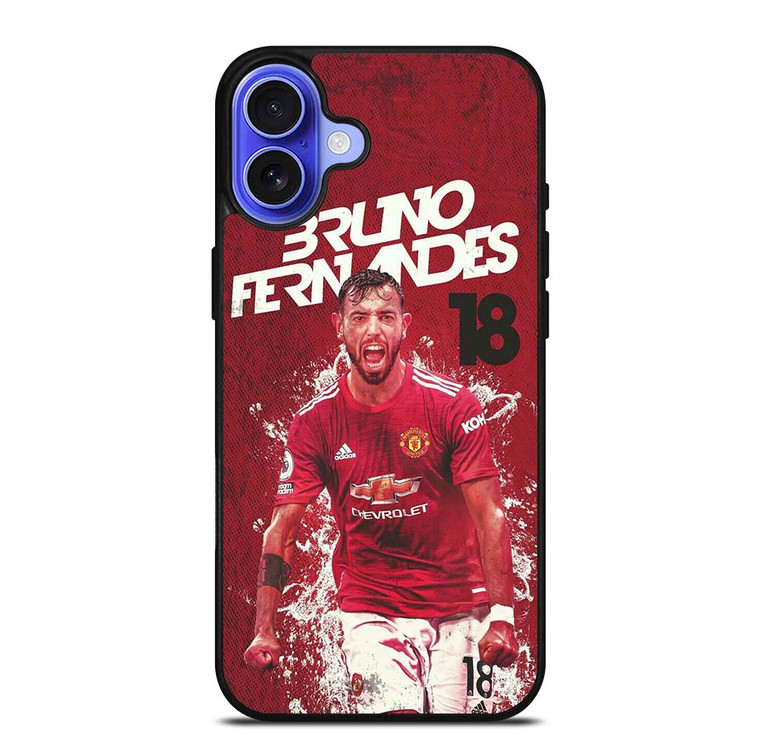 MANCHESTER UNITED BRUNO FERNANDES iPhone 16 Case Cover