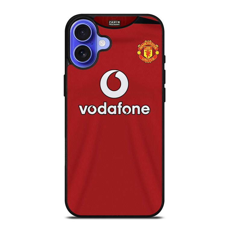 MANCHESTER UNITED FC CLASSIC JERSEY VODAFONE iPhone 16 Case Cover