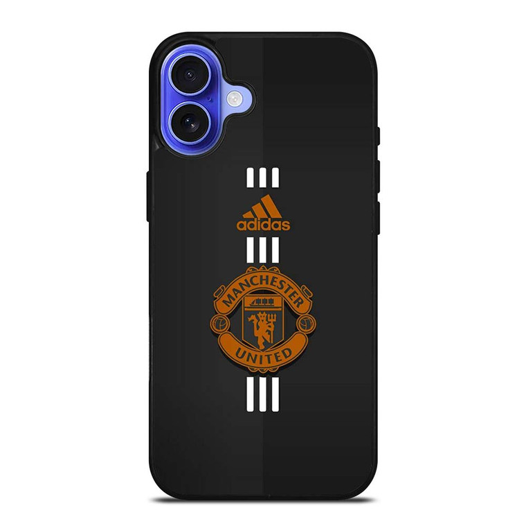 MANCHESTER UNITED FC LOGO FOOTBALL CLUB ADIDAS ICON iPhone 16 Case Cover