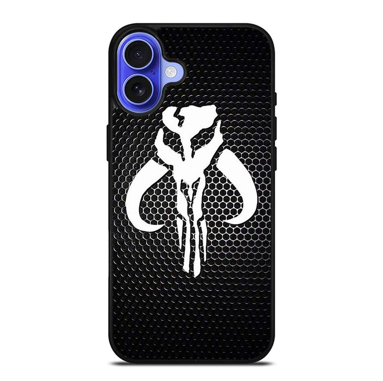 MANDALORIAN METAL CARBON LOGO iPhone 16 Case Cover