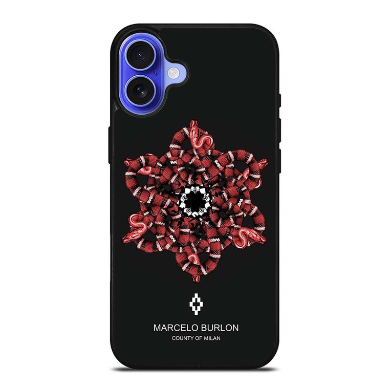 MARCELO BURLON SNAKE iPhone 16 Case Cover