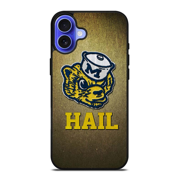 MICHIGAN WOLVERINES MASCOT iPhone 16 Case Cover