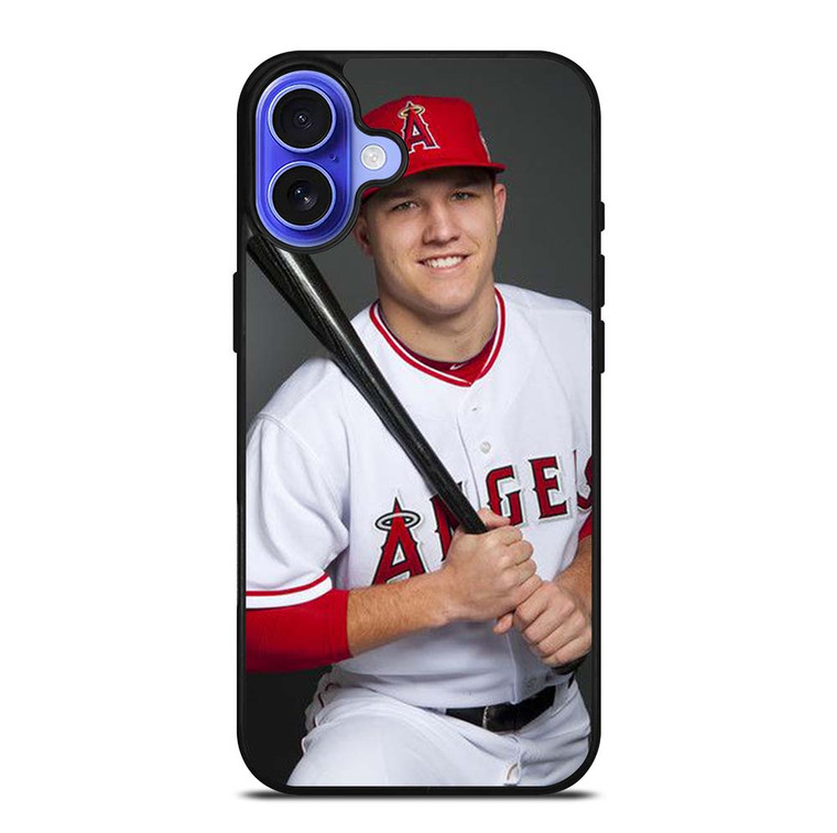 MIKE TROUT BASEBALL 2 iPhone 16 Case Cover