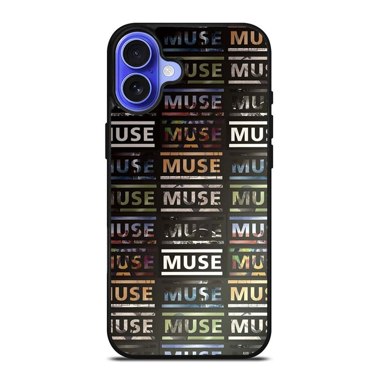 MUSE BAND ROCK LOGO COLLAGE iPhone 16 Case Cover