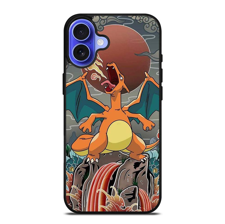 POKEMON POCKET MONSTERS CHARIZAR ART iPhone 16 Case Cover