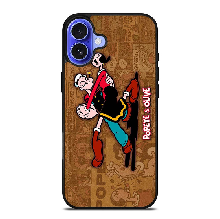 POPEYE AND OLIVE DANCE iPhone 16 Case Cover