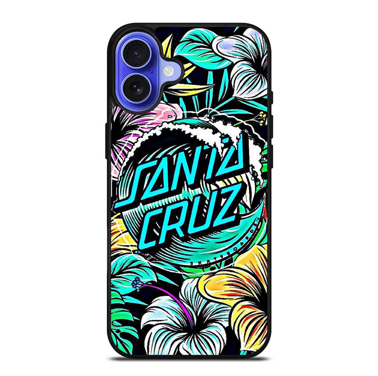 SANTA CRUZ SKATEBOARDS TROPICAL iPhone 16 Case Cover
