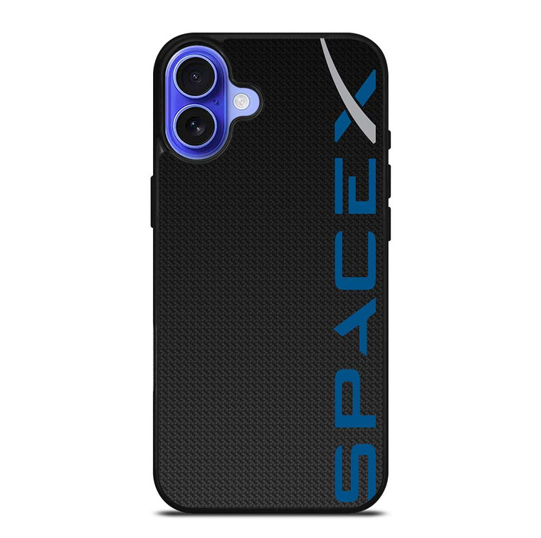 SPACE X LOGO CARBON iPhone 16 Case Cover