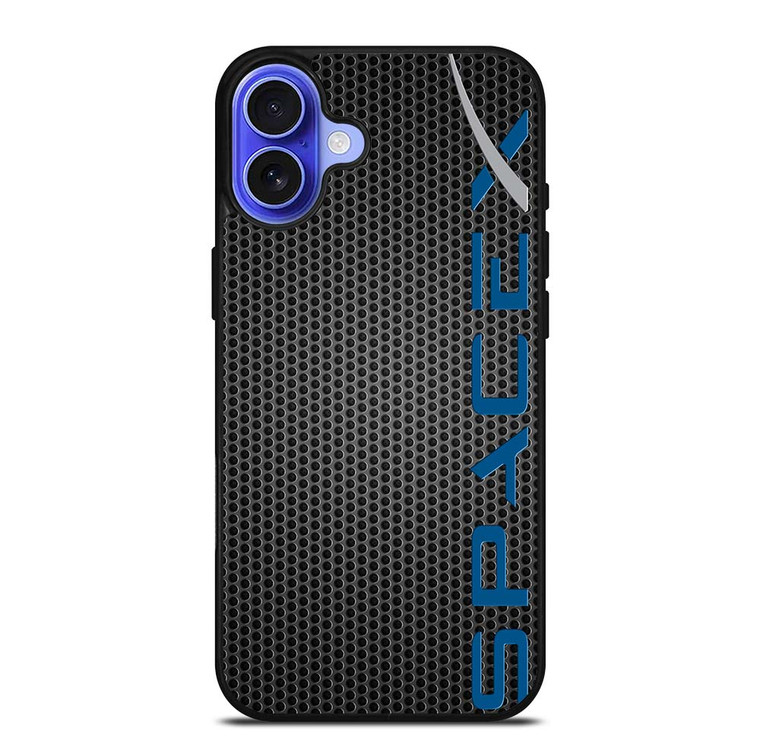 SPACE X LOGO METAL iPhone 16 Case Cover