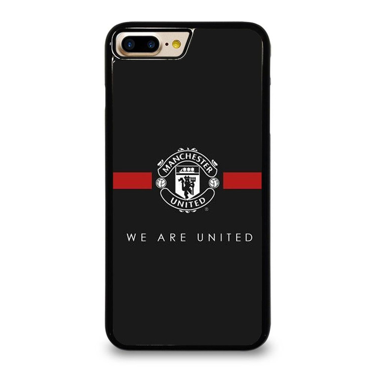MANCHESTER UNITED BLACK iPhone 7 / 8 Plus Case Cover