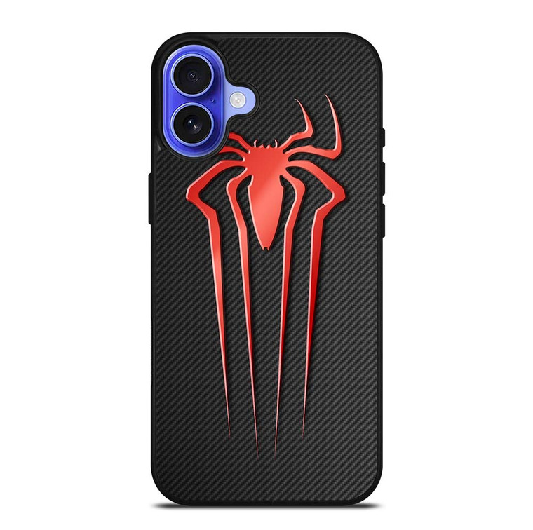 SPIDERMAN CARBON LOGO iPhone 16 Case Cover