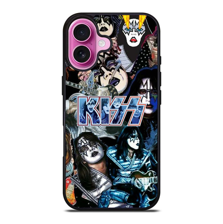 ACE FREHLEY KISS BAND COLLAGE iPhone 16 Plus Case Cover