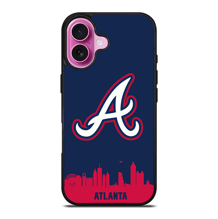 ATLANTA BRAVES BASEBALL LOGO iPhone 16 Plus Case Cover