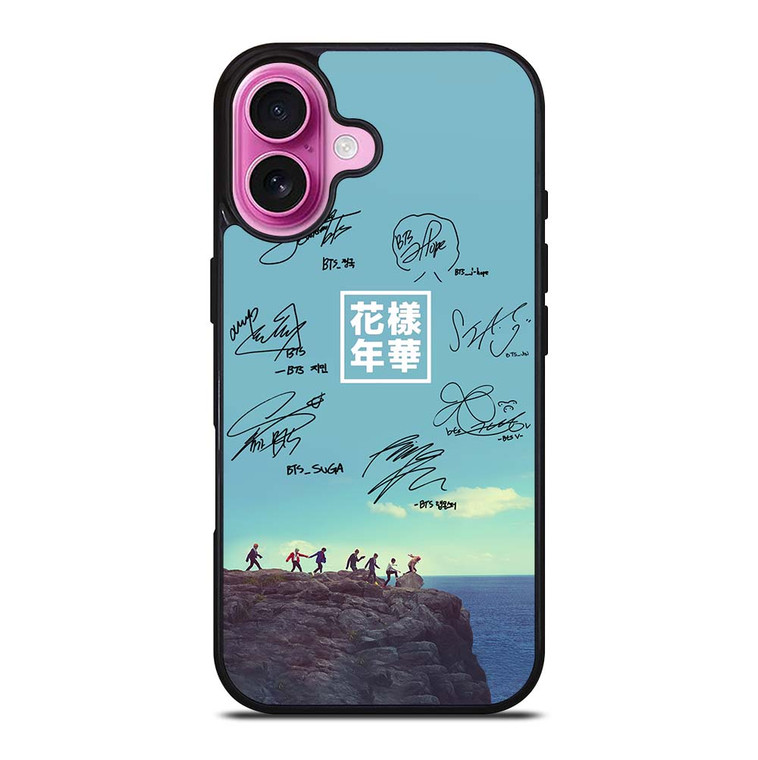BANGTAN BOYS BTS SIGNATURE 2 iPhone 16 Plus Case Cover