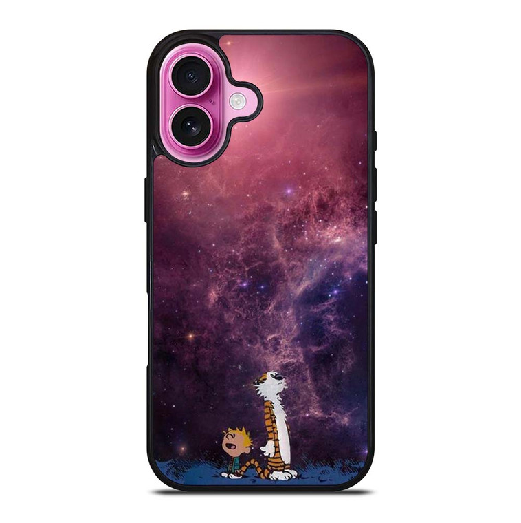 CALVIN AND HOBES NEBULA iPhone 16 Plus Case Cover