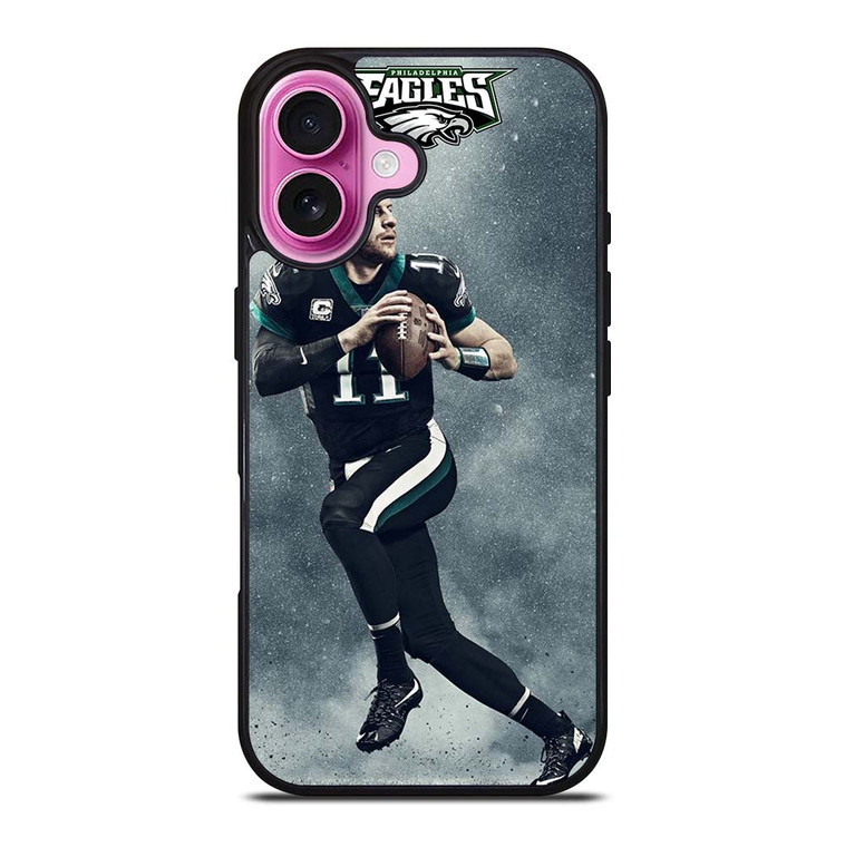 CARSON WENTZ PHILADELPHIA EAGLES iPhone 16 Plus Case Cover