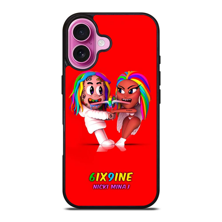 6IX9INE X NICKI MINAJ CARTOON iPhone 16 Plus Case Cover