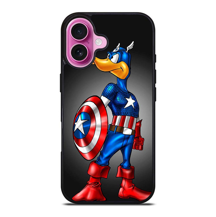 CAPTAIN AMERICA DAFFY DUCK iPhone 16 Plus Case Cover
